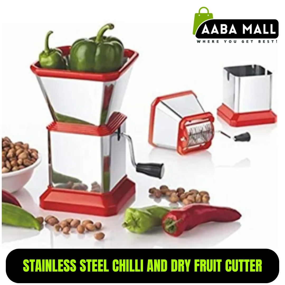 Stainless Steel Chili and Dry Fruit Cutter - Heavy Body Stainless Steel