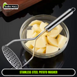 Manual Potato Masher, Creative Stainless Steel Mud Masher, Stainless Steel Potato Masher, Pusher, Kitchen Gadget