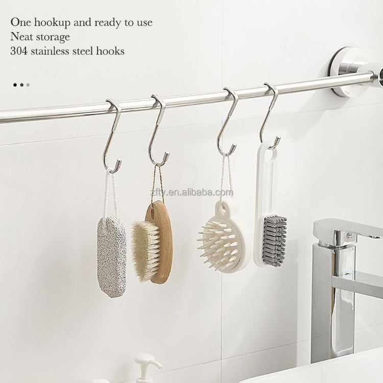 Stainless steel S-hook dual hanger over door