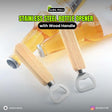 Stainless Steel Bottle Opener with Wood Handle ? Drink Lid Remover for Kitchen & Bar