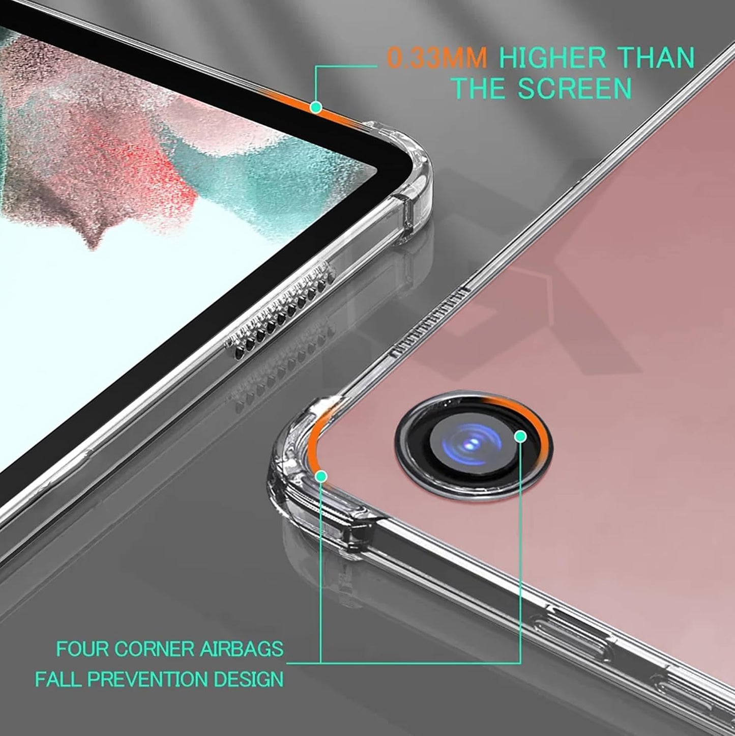 Samsung Galaxy Tab A8 (2021) X200 / X205 10.5 Inch - Anti Shock Transparent Case