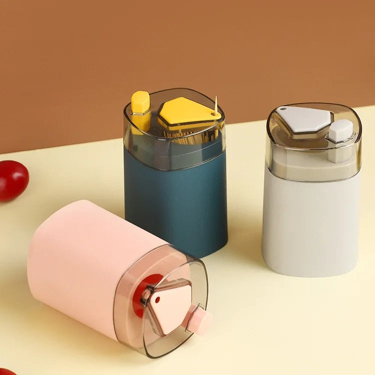 1PC Automatic Toothpick Box Press Out Home Container Portable