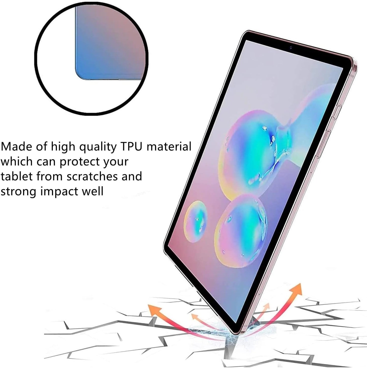 Samsung Galaxy Tab S7 Plus - Sm T970 / T975 - 12.4 Inch Anti Shock Transparent Case