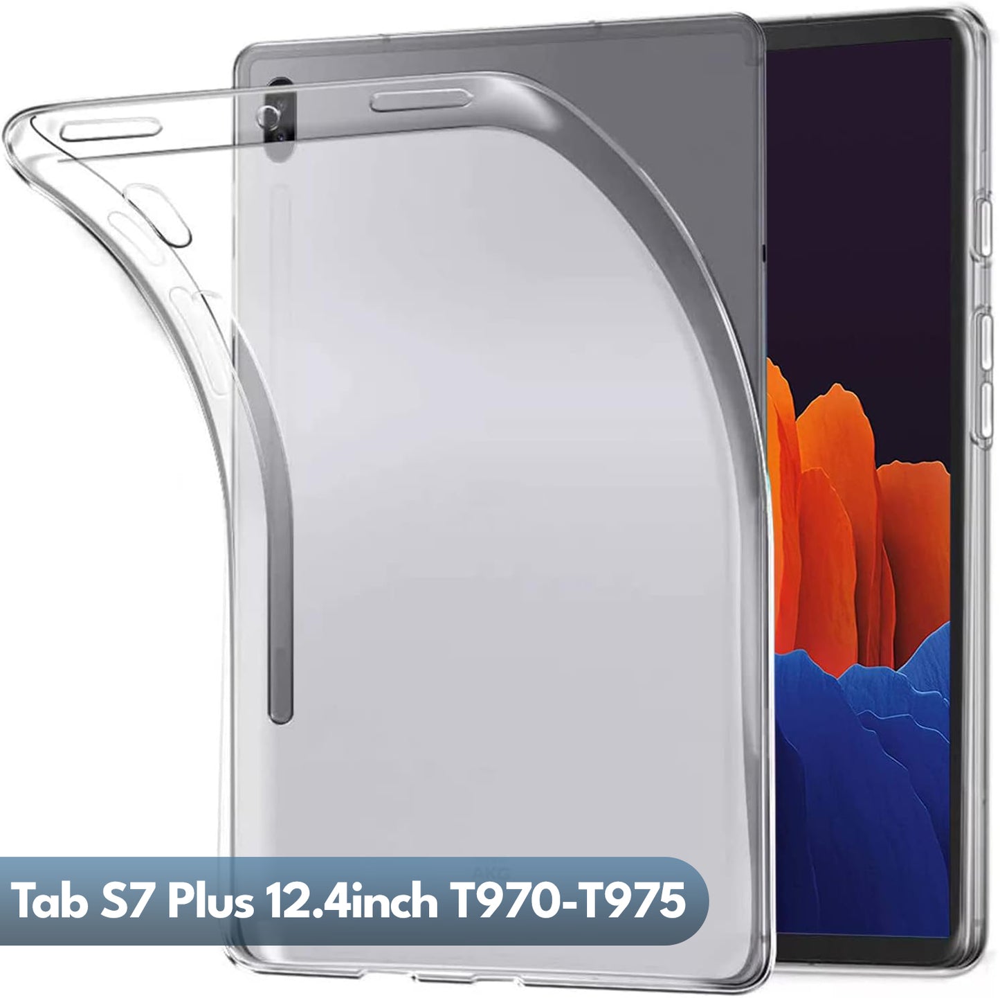 Samsung Galaxy Tab S7 Plus - Sm T970 / T975 - 12.4 Inch Anti Shock Transparent Case