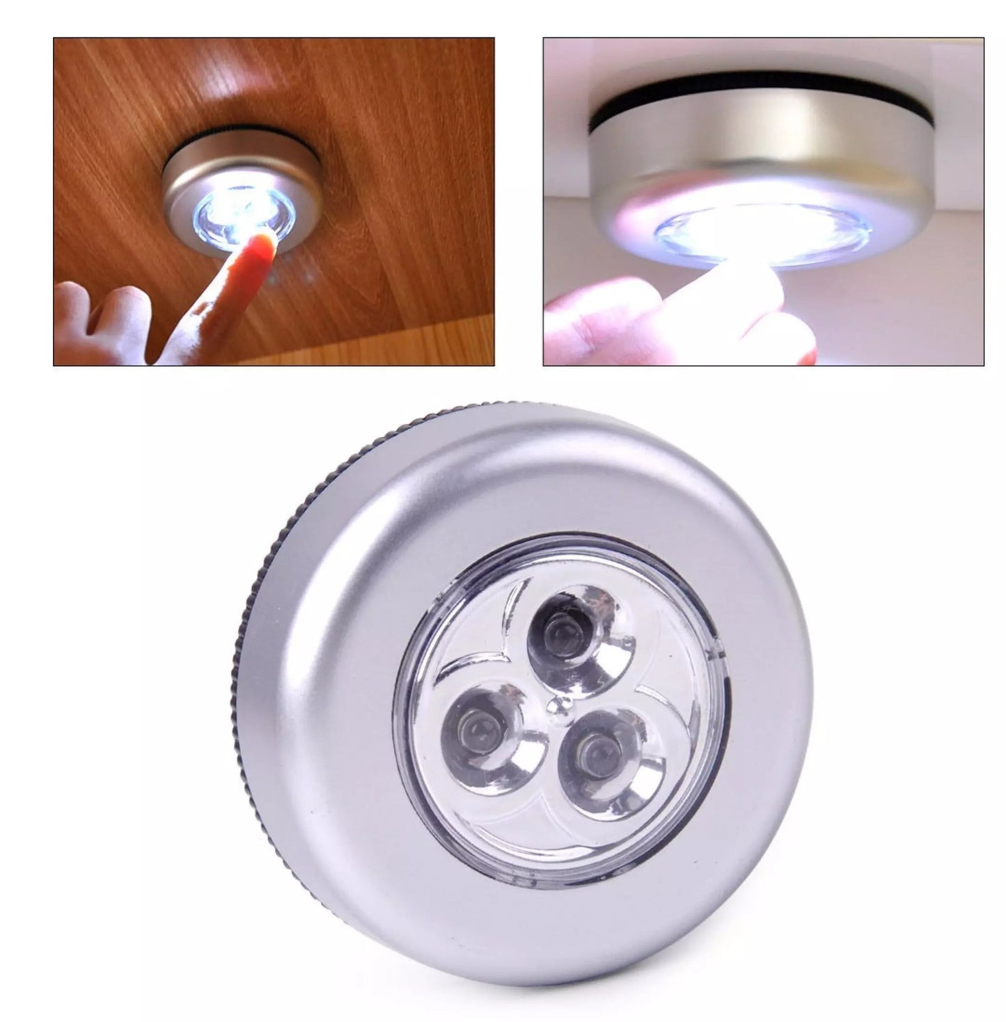 STICK 'N' CLICK SUPER BRIGHT LED PUSH LIGHTS
