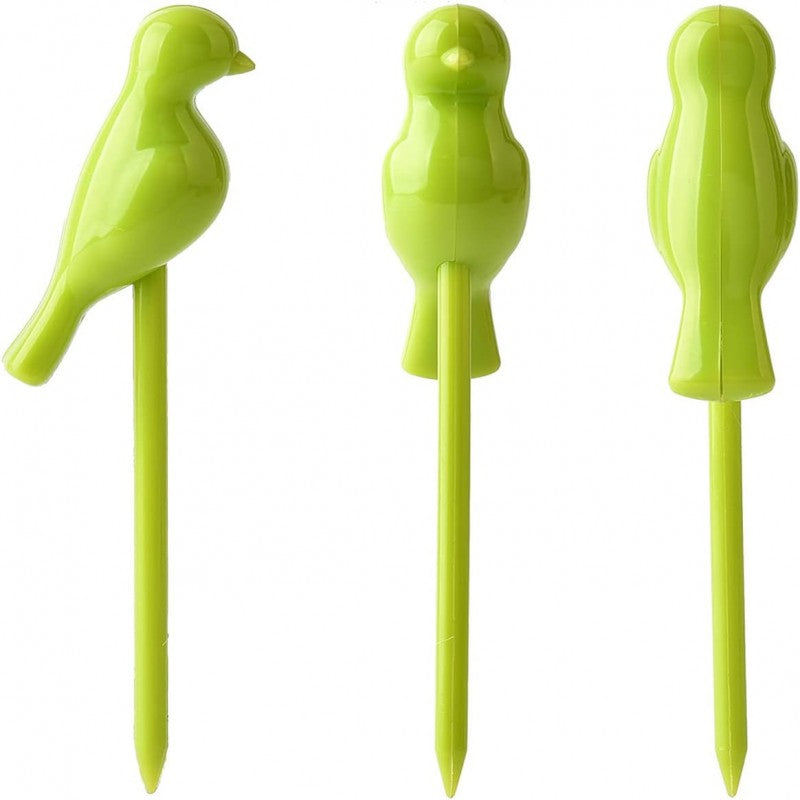 birds on tree shaped fruit fork set 6pcs