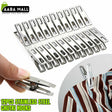 12pcs Stainless Steel CHUTKI Clips Clothing HOOKS Clamps Sealing Clip Household Clothespin Clothes Pegs