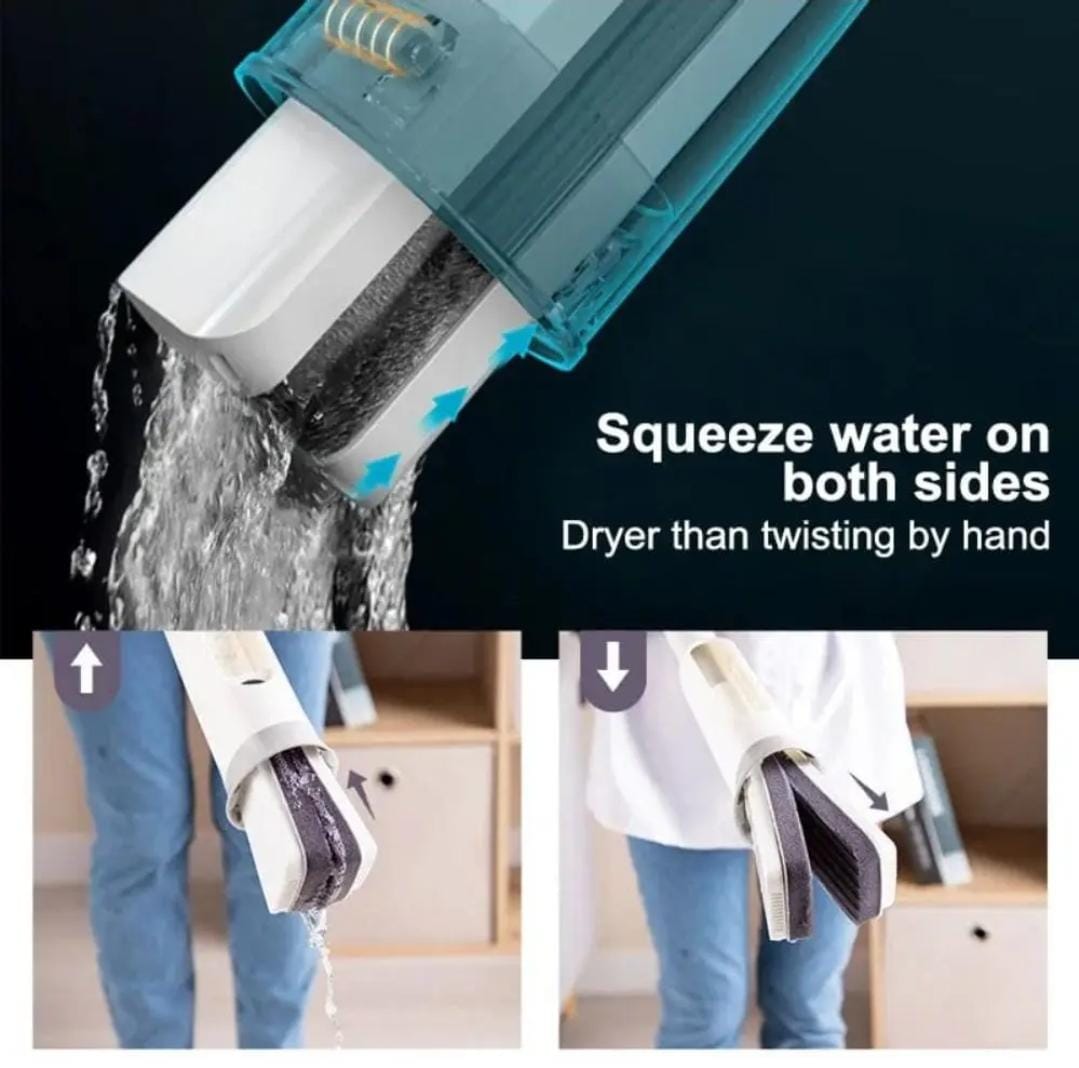 Easy Squeeze Butterfly Mop | Hands-Free Flat Floor Mop | Self-Washing Mop for Quick & Effortless Cleaning β Ideal for Home, Kitchen & Office