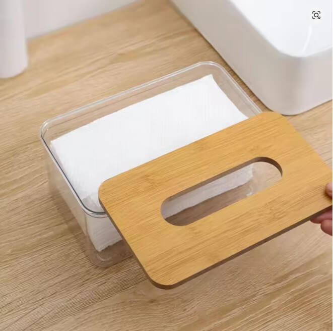 Napkin Tissue Holder Box | Extractable Toilet Paper Dispenser | Table Paper Box for Bathroom, Kitchen & Office Organizer - AABA MALL
