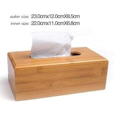 Wooden Tissue Storage Box