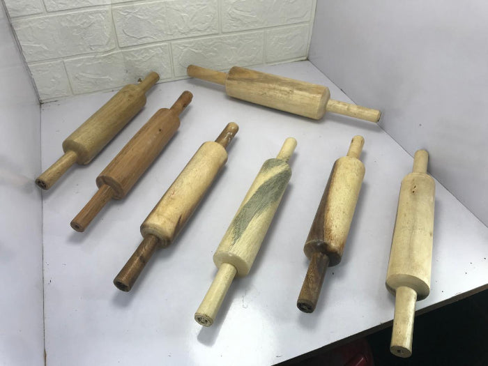 Wooden rolling pin for roti making