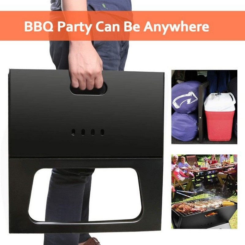 X STYLE Barbecue Grill - FOLDABLE Portable Grill WITH COOKING PLATE