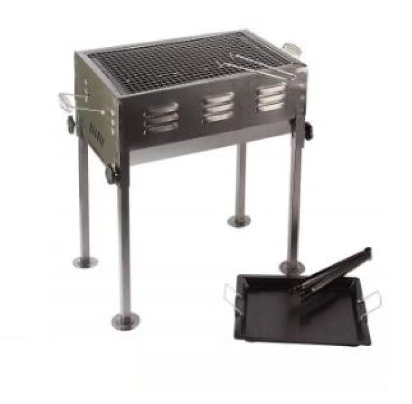 FOLDING Barbecue Grill, BBQ / BAR B Q Portable Grill WITH COOKING PLATE