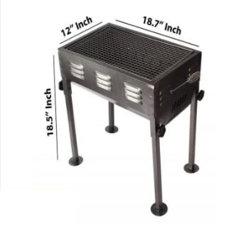 FOLDING Barbecue Grill, BBQ / BAR B Q Portable Grill WITH COOKING PLATE