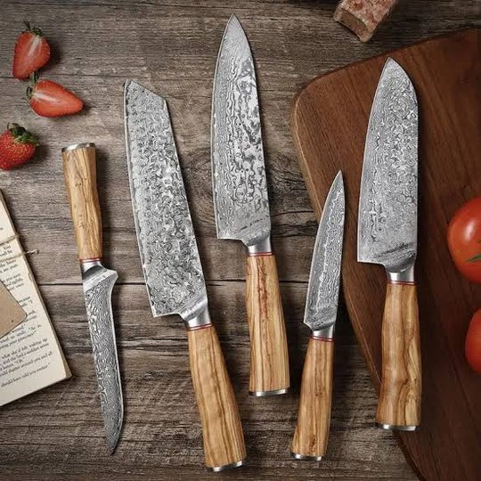 6pcs Kitchen Knives Set | Premium Quality Fruit & Vegetable Knife | Multipurpose Kitchen Cutlery Set | Steak & Meat Cutting Knives