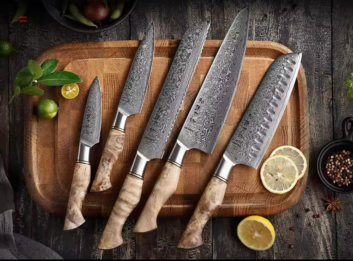 6pcs Kitchen Knives Set | Premium Quality Fruit & Vegetable Knife | Multipurpose Kitchen Cutlery Set | Steak & Meat Cutting Knives