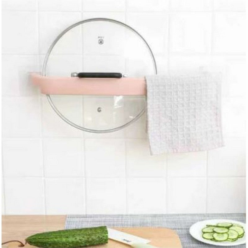 Self-Adhesive Towel Hanger Bar | Powerful Non-Trace Sticker Towel Holder | Drill-Free Plastic Towel Rail for Bathroom & Kitchen