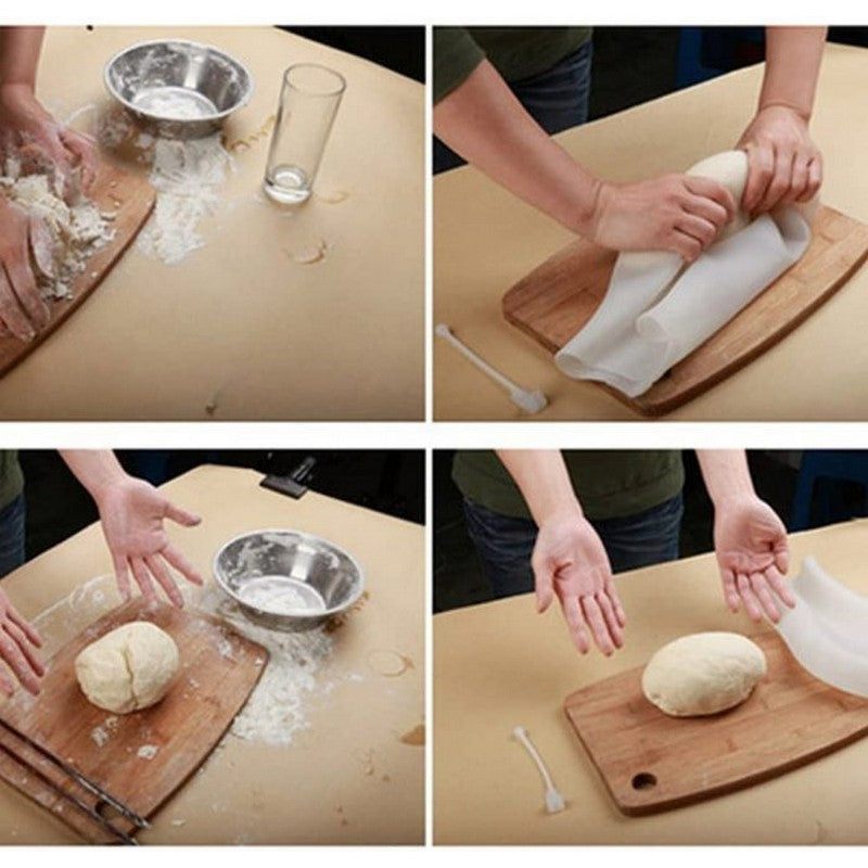 Silicone Kneading Dough Bag | Non-Toxic Reusable Kneading Tool for Bread, Pastry, Pizza & Tortilla | Mess-Free Dough Mixer & Baking Tool