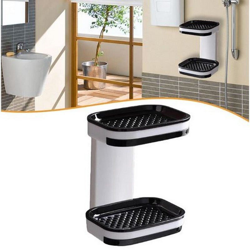 Soap Dish with Suction Cup – Wall Mounted Soap Holder for Shower, Bathroom, Bathtub & Kitchen Sink