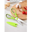 Kitchen Scissor With Cover Tailor Paper Cuttings orange handle office scissors household stainless steel multi-function scissor Use