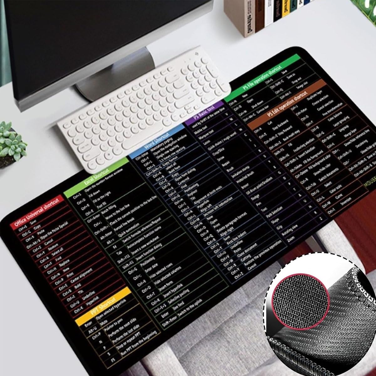 Keyboard-Mouse pad with Computer shortcut keys