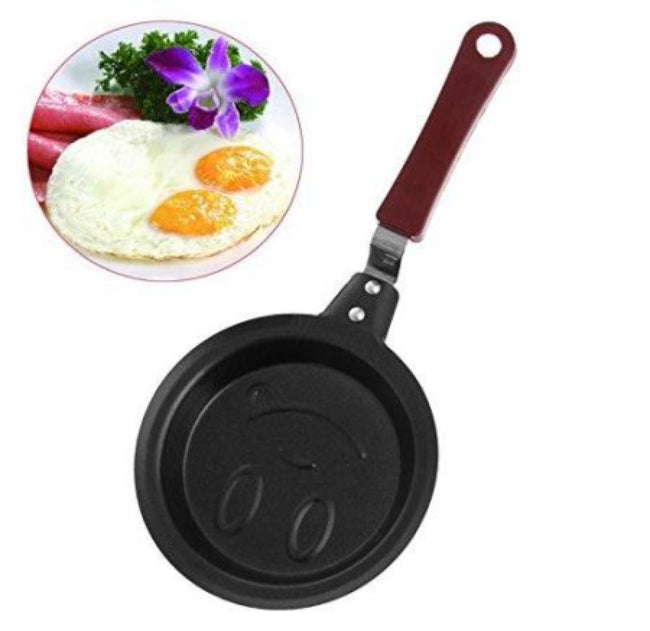 Lovely cartoon shape mini non-stick egg frying pan, single-serve cooking pan for kids' breakfast, pancakes, and small omelets