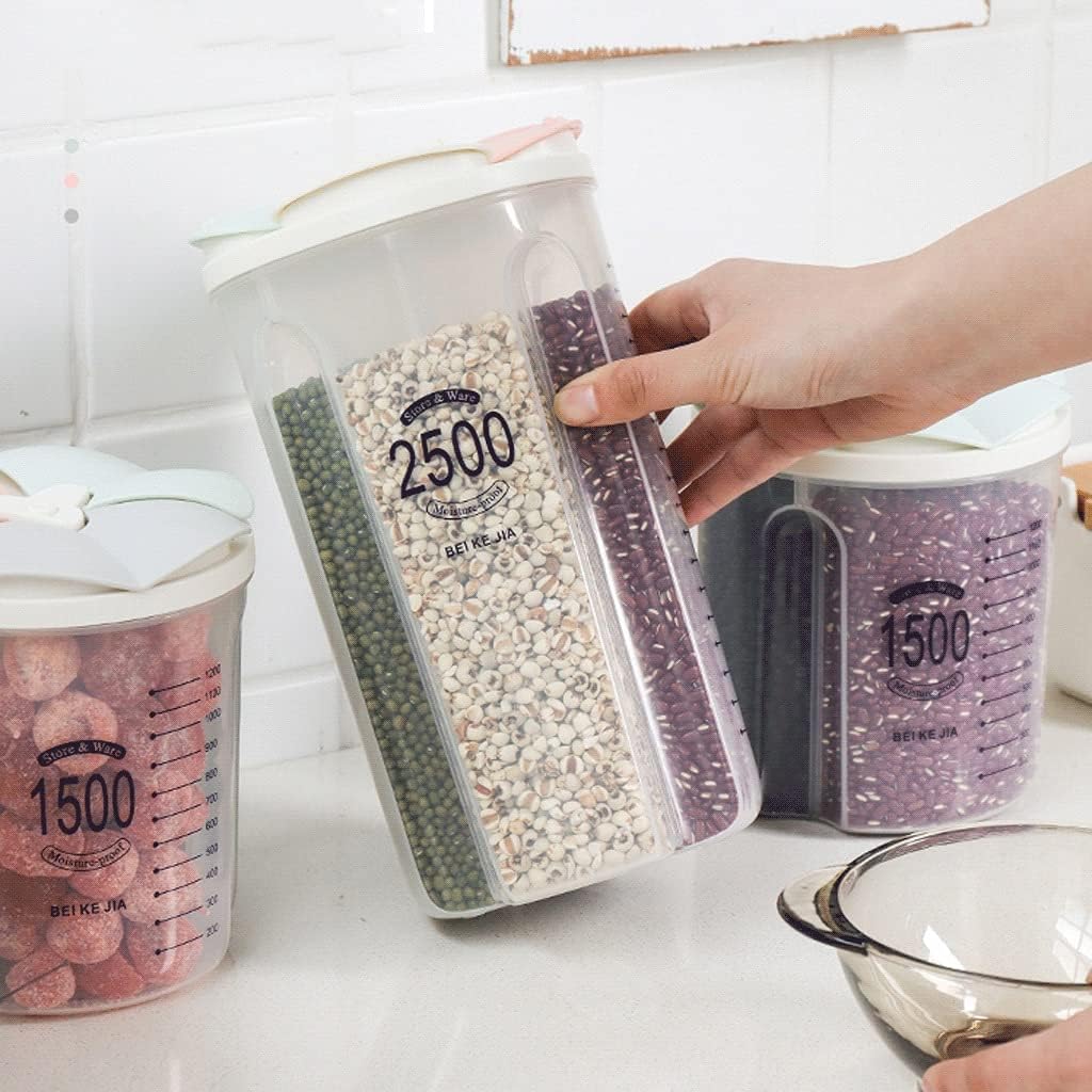 Food Storage Airtight Container Jar Dispenser 4 Sections