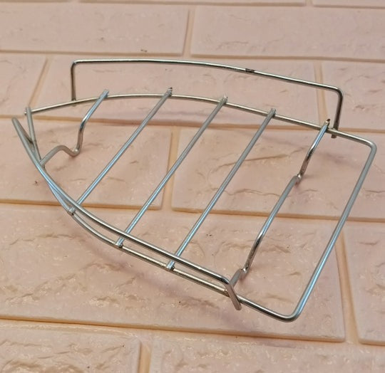Silver Stand Iron Rest Pad – Heat Resistant Iron Holder for Laundry Board & Steamer | Durable Metal Steel Ironing Accessory