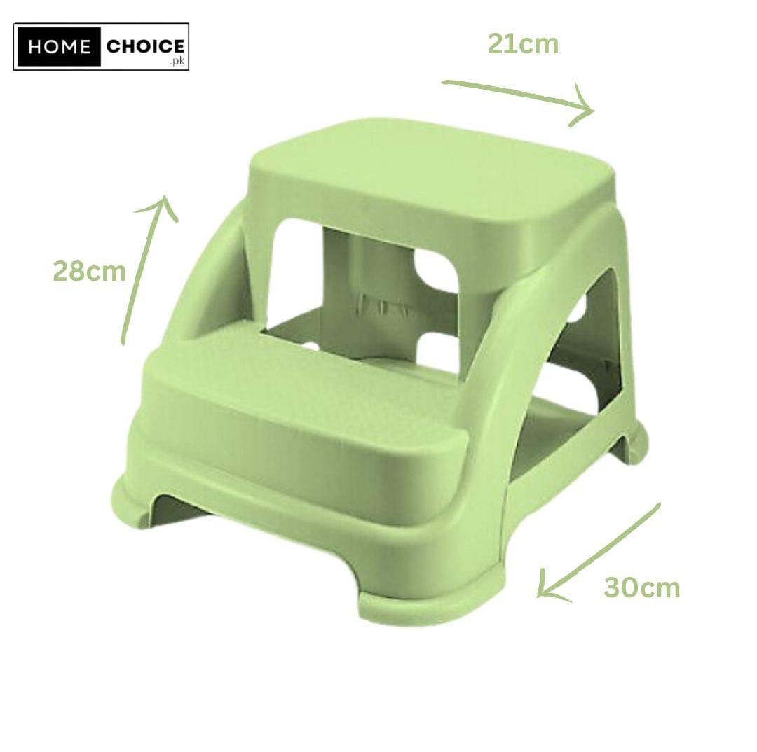 2-Step Heavy Duty Stool | Slip-Resistant Step Stool for Kitchen, Bathroom & Room