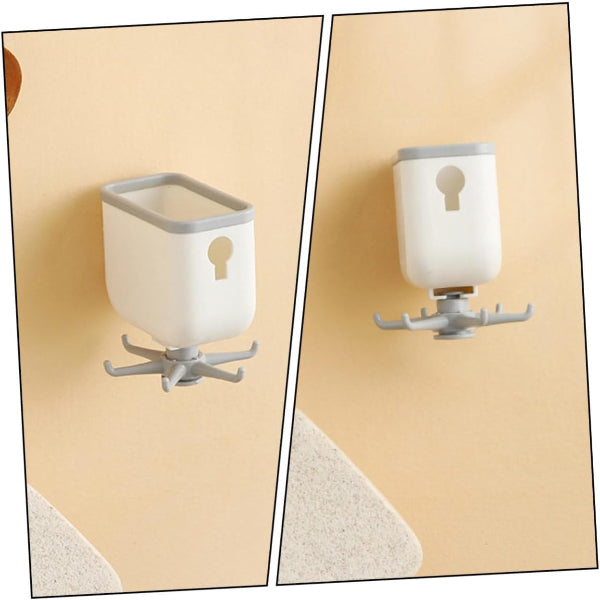 rotating hook, kitchen organizer, bathroom hooks, self adhesive wall rack, utensil hanger, 360 degree hook, storage holder, kitchen accessories, wall hook rack, space saving storage