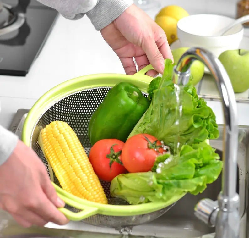 21cm Kitchen Colander Strainer Bowl Drain Washing Basket