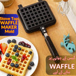 Waffle Maker Pan Cake Mold Household Waffle Non-Stick Pastry Gas Stove Baking Tray DIY Baking Tool Set Lattice Muffin Machine Mold Sandwich Toaster
