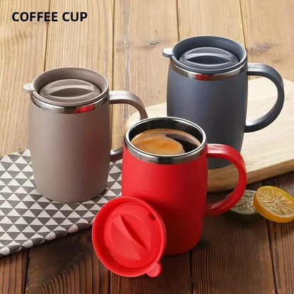 Stainless Steel Coffee Mug with Lid – 17.6oz Insulated Travel Cup | Hot & Cold Drinkware for Coffee, Tea, Water & More | Perfect Gift