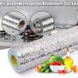 Self-Adhesive Kitchen Wall Aluminum Oil-Proof Stickers Anti-fouling High-Temperature Wallpaper Wall Sticker