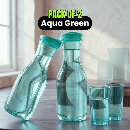 1.7 Litre Transparent Water Bottle with Flip Lid – BPA-Free Plastic Refrigerator Jug for Home & Kitchen