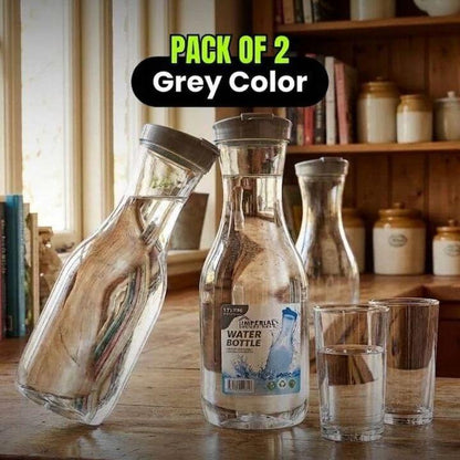 1.7 Litre Transparent Water Bottle with Flip Lid – BPA-Free Plastic Refrigerator Jug for Home & Kitchen