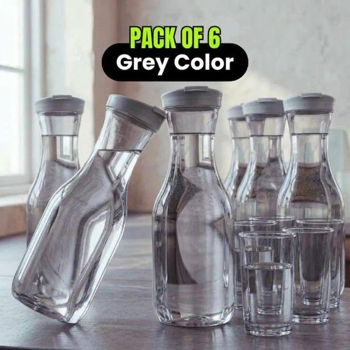 1.7 Litre Transparent Water Bottle with Flip Lid – BPA-Free Plastic Refrigerator Jug for Home & Kitchen