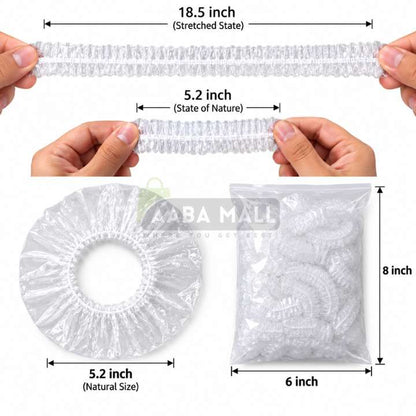 100PCS reusable elastic food bowl covers stretchable plastic wrap covers for bowls plates containers food storage kitchen use