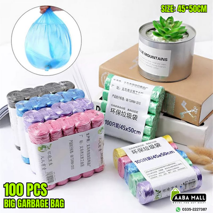 100pcs biodegradable garbage bags for kitchen and bathroom bins