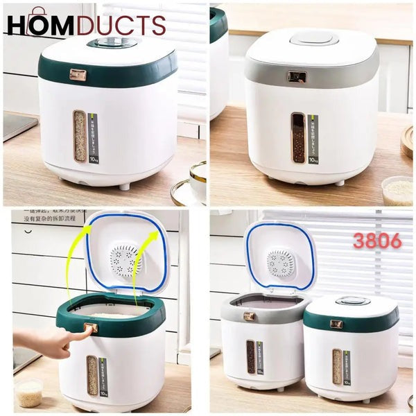 10kg moisture-proof rice and flour storage container