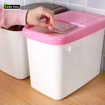 10kg Plastic Kitchen Rice Container – Moisture Resistant Storage Box for Rice, Flour, Dry Food & Animal Feed | High Capacity Durable Plastic Bin