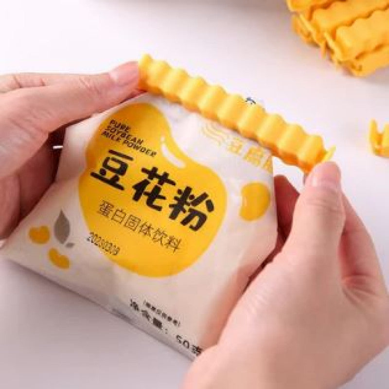 French fry shaped food sealing clips