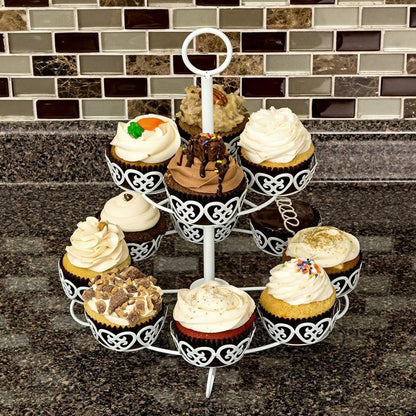 12 pcs Cup Cake Stand Canopy Style