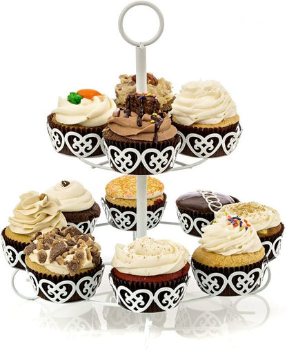 12 pcs Cup Cake Stand Canopy Style
