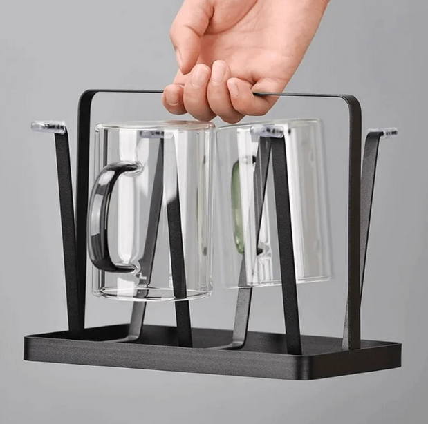 Glass Stand And Cup Dry Rack Holder | Coffee Cup Hanger Storage Stand Glass Stand - AABA MALL