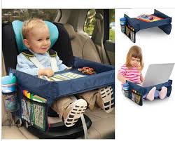 Child Car Seat Lap Tray Storage Kid's Toy Holder Desk Stroller Board Waterproof Table