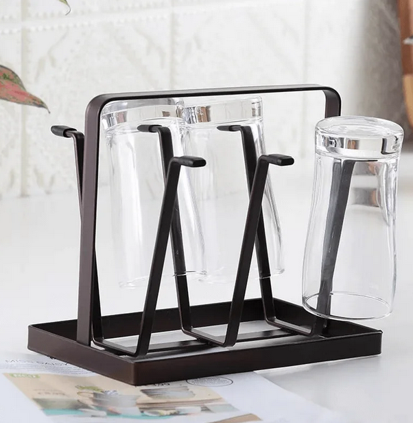 Glass Stand And Cup Dry Rack Holder | Coffee Cup Hanger Storage Stand Glass Stand - AABA MALL