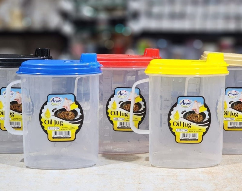 1 Liter Plastic Oil Jug For Liquid 1000ml Juice Jug Milk Jug Liquid Container - AABA MALL