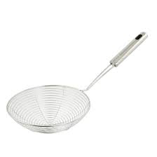 Deep Frying Strainer Spoon Mesh Net Strainer Ladle Long Handle