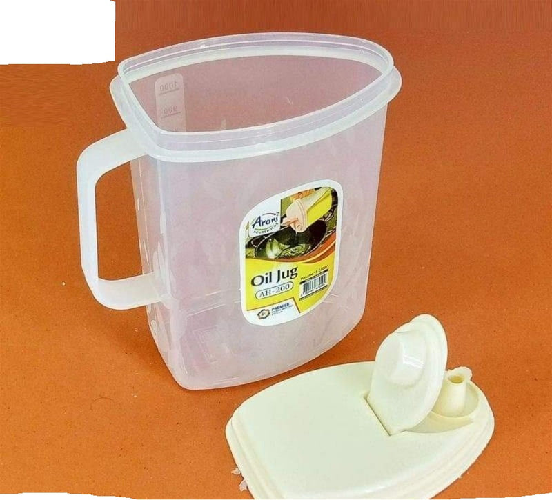 1 Liter Plastic Oil Jug For Liquid 1000ml Juice Jug Milk Jug Liquid Container - AABA MALL